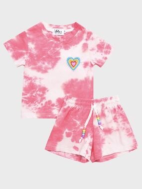 Lola + The Boys Tie Dye Tee + Shorts Set Size 6